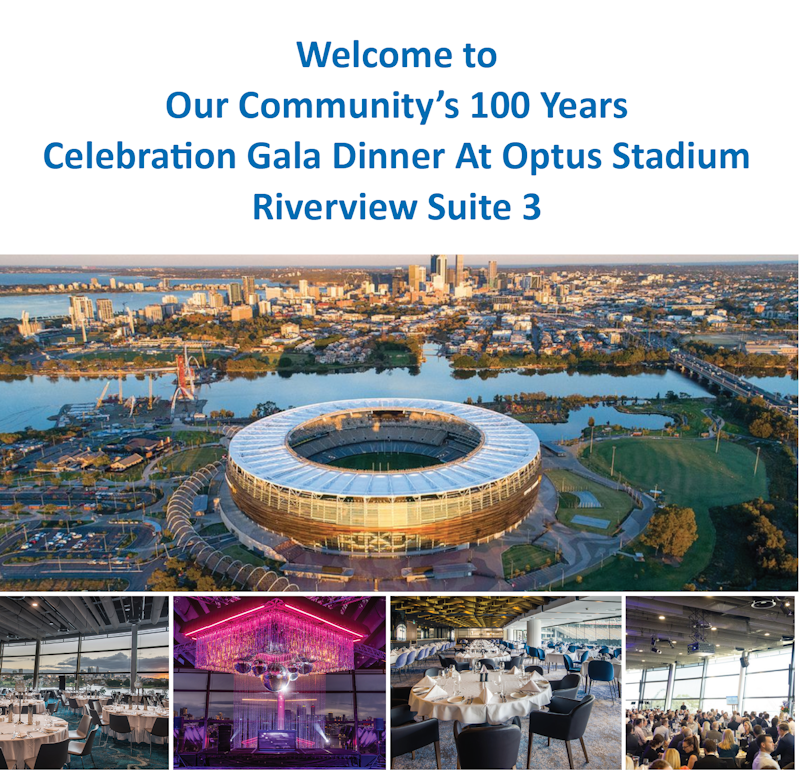Hellenic Community Gala Optus Stadium Riverview Suite